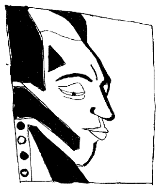 [W. Burljuk: Welimir Chlebnikow (1913)]